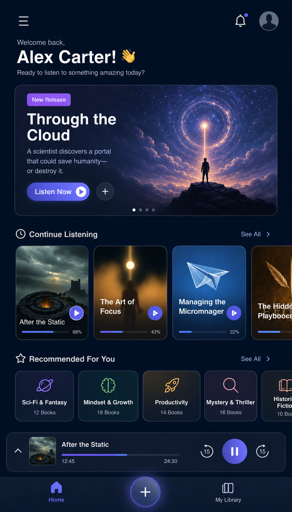 Madtales AI Audiobooks app screenshot